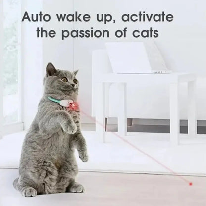 Rechargeable Automatic Laser Cat Collar - Interactive Pet Toy
