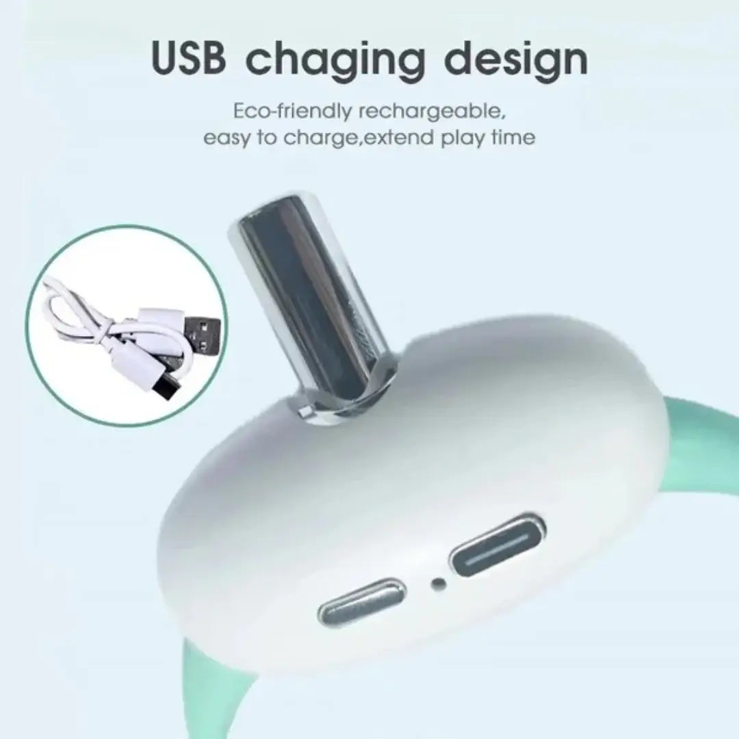 Rechargeable Automatic Laser Cat Collar - Interactive Pet Toy